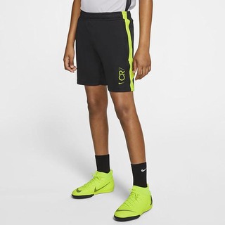 Pantaloni Scurti Nike Dri-FIT CR7 Football Baieti Negrii Lămâie | ITAG-38201